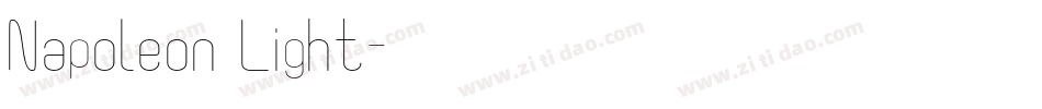 Napoleon Light字体转换